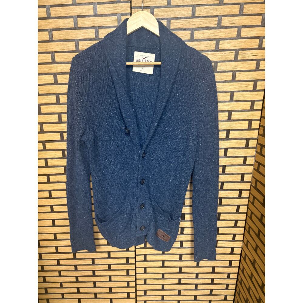 Hollister Navy Button Front Caridgan Size Small